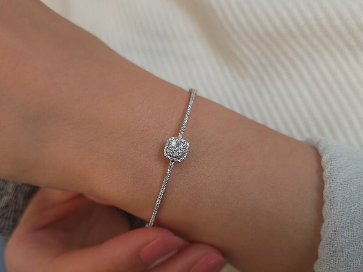 Diamant-Polaris-Armband - handgefertigter Diamantschmuck aus Feingold | Sirius Diamant