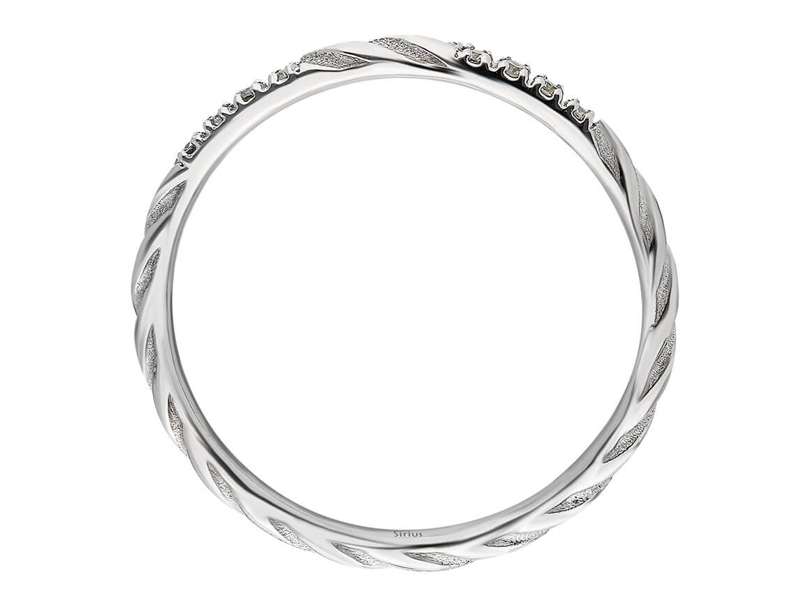 Diamant Pulsar halbrund Allianz - handgefertigter Diamantschmuck aus Feingold | Sirius Diamant