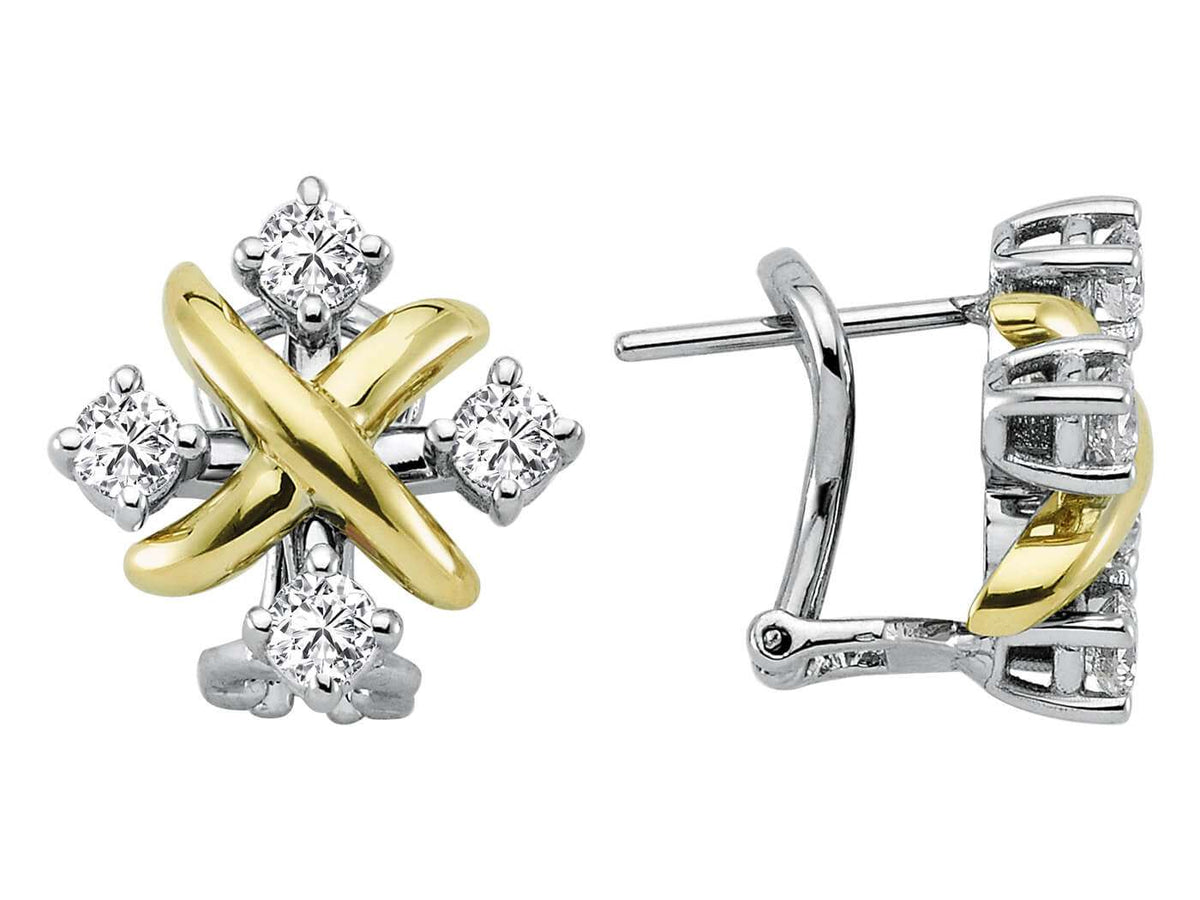 Diamant Quattro Ohrringe - handgefertigter Diamantschmuck aus Feingold | Sirius Diamant