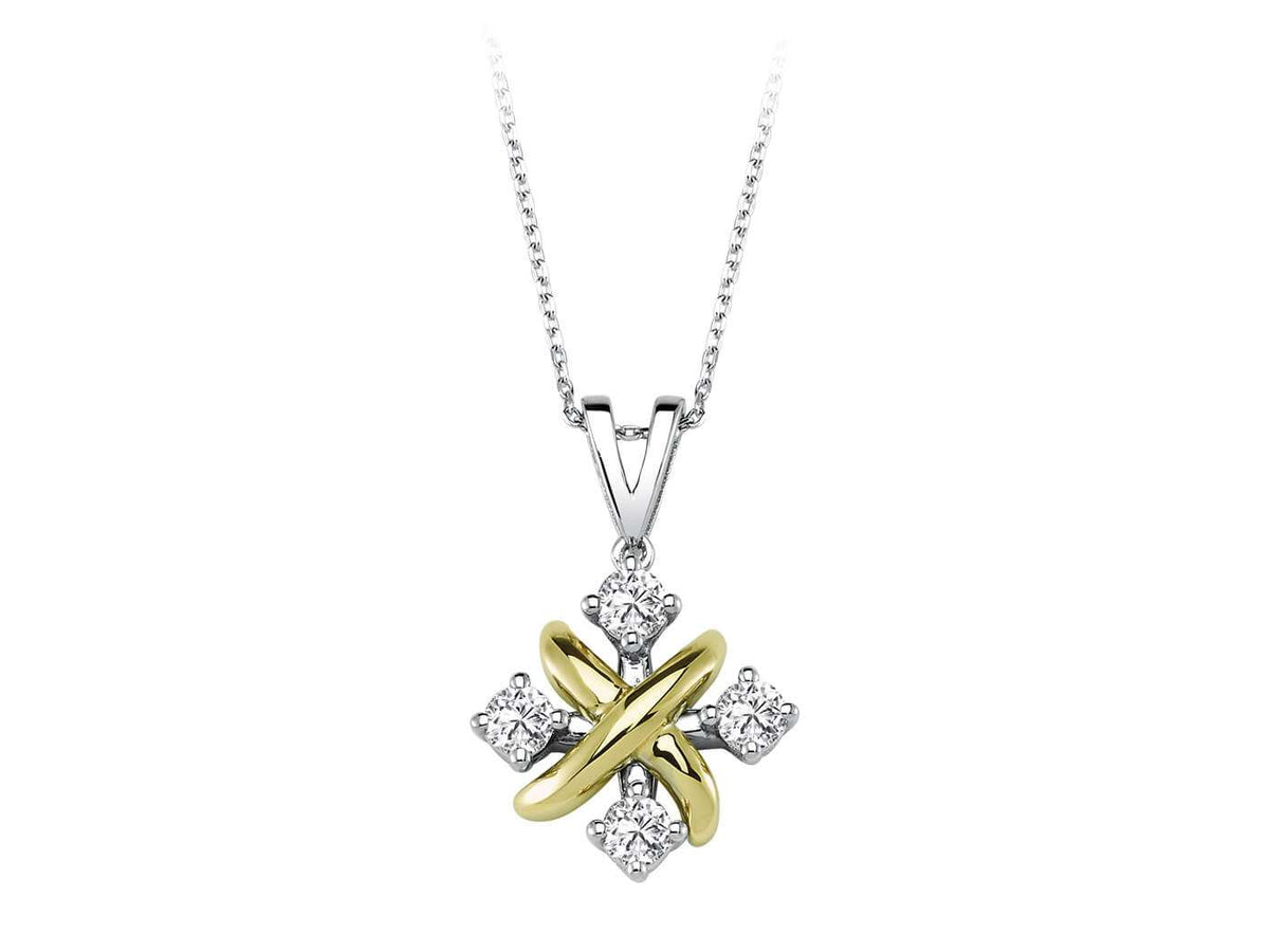 Diamant Quattro Collier - handgefertigter Diamantschmuck aus Feingold | Sirius Diamant