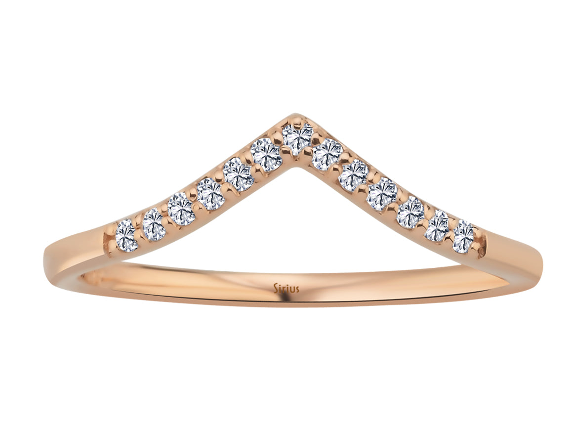 Minimal Diamantring - handgefertigter Diamantschmuck aus Feingold | Sirius Diamant