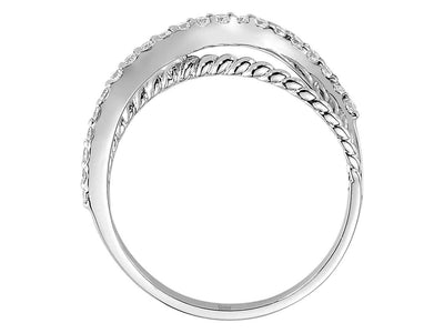 0.31 carat diamond infinity alliance in 8 K white gold