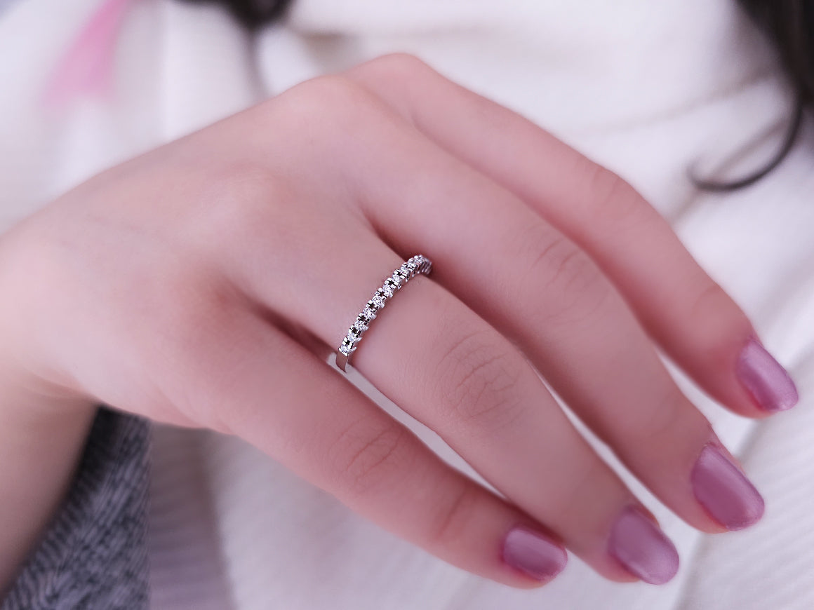Bague demi-ronde en diamant Stella Primus