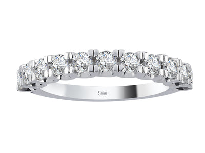 Bague demi-ronde en diamant Stella Quartus