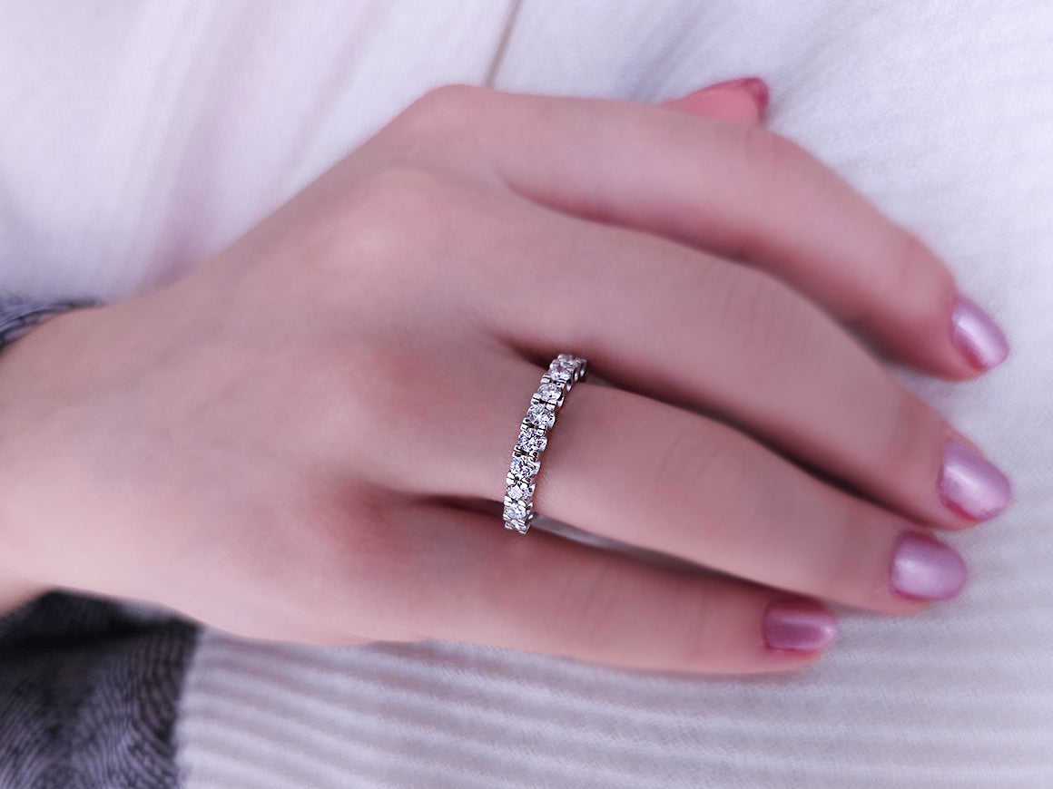 Bague demi-ronde en diamant Stella Quartus