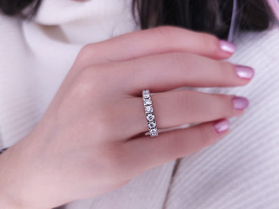 Diamant Halbrunder Ring