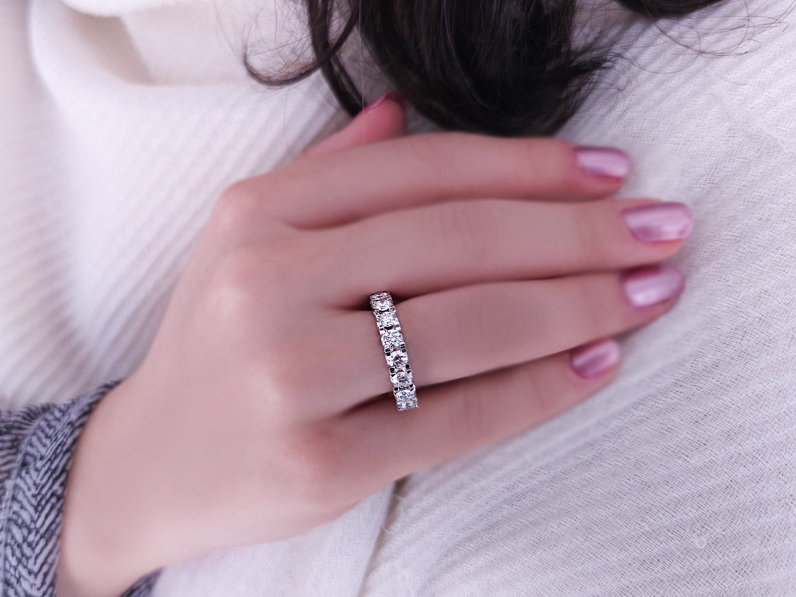 Diamant Halbrunder Ring