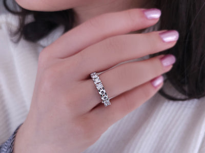 Diamant Halbrunder Ring