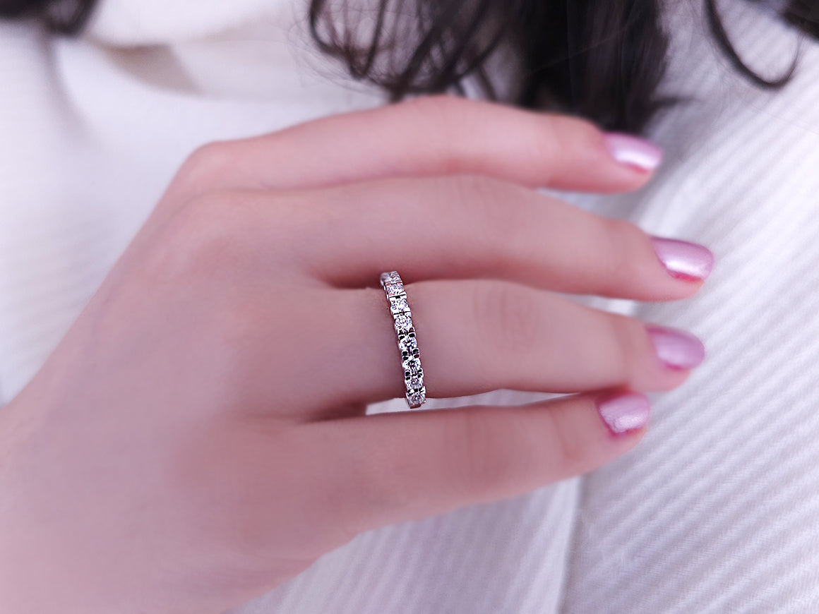 Diamant Halbrunder Ring