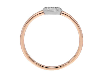 Total 0.15 Carat Diamond Round Ring
