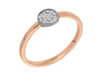 Total 0.15 Carat Diamond Round Ring