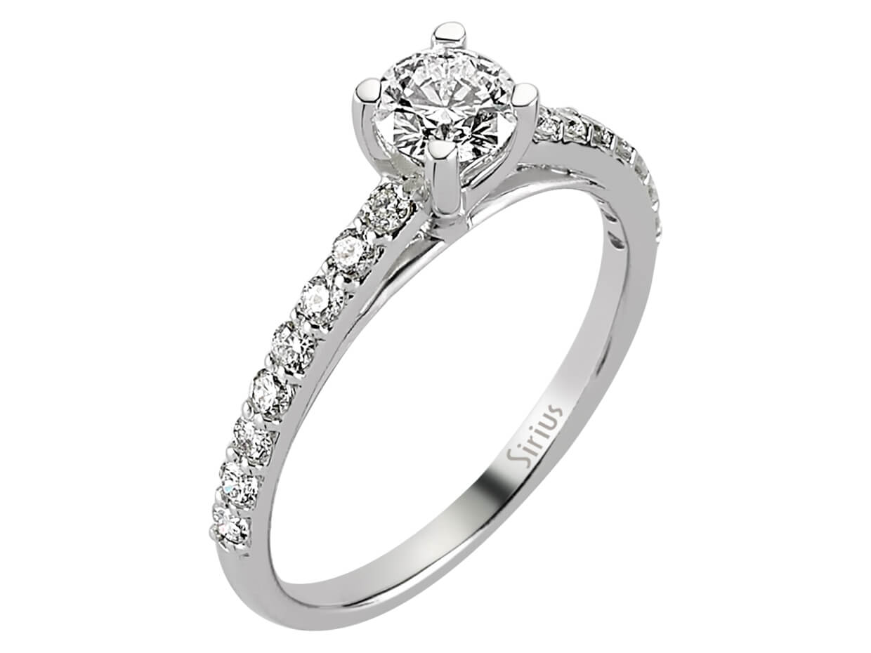 Total 0.75 carat diamond solitaire ring