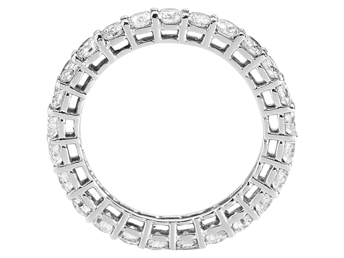 1,82 Gesamtkarat Diamant rundum Allianz in 585er 14 Karat Weißgold - handgefertigter Diamantschmuck aus Feingold | Sirius Diamant