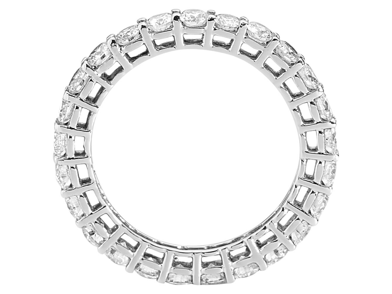 1.82 total carat diamond all around alliance in 585 14 carat white gold