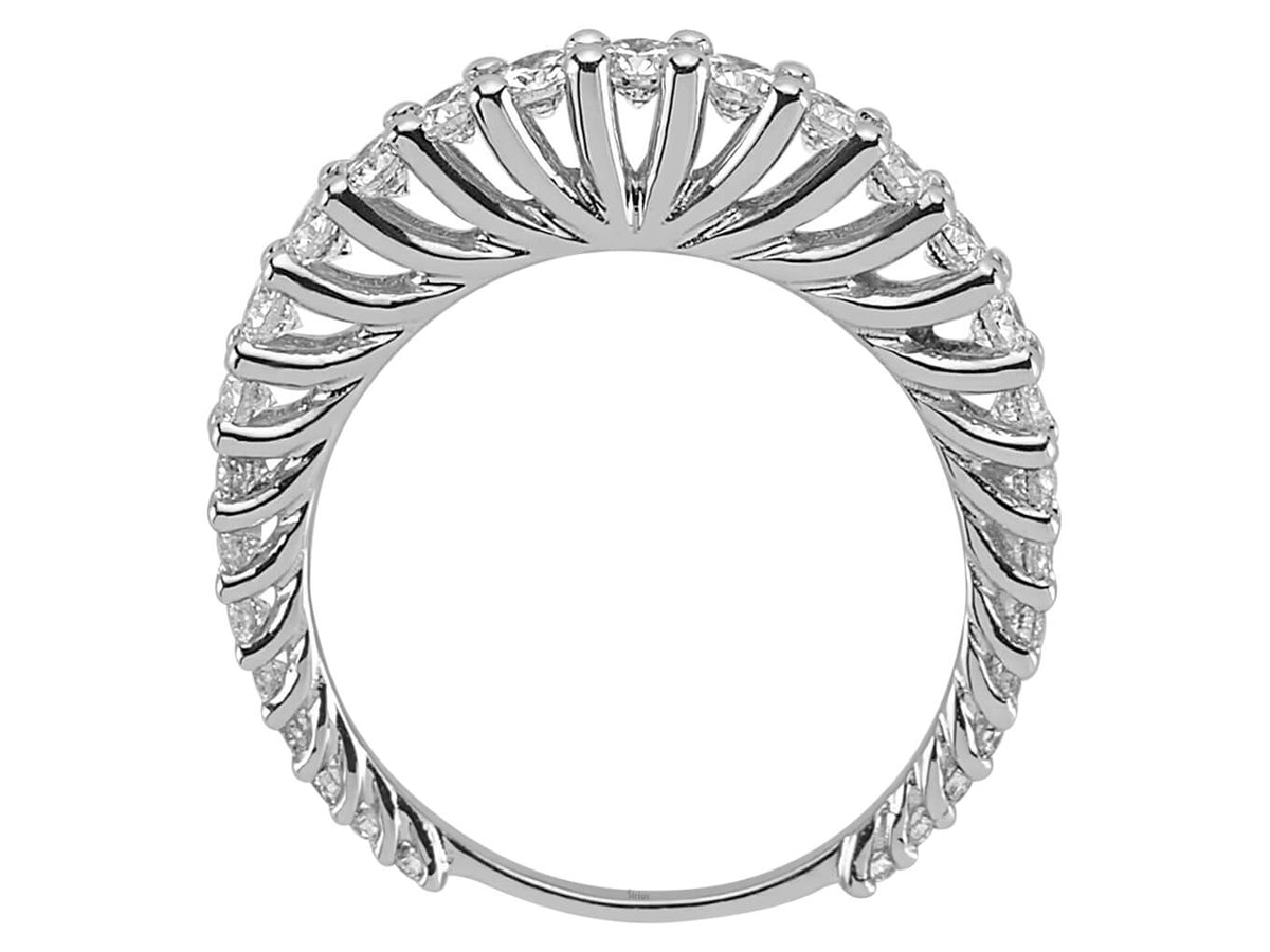 1,06 Karat Diamant rundum Allianz in 585er 14 K Weißgold – handgefertigter Diamantschmuck aus Feingold | Sirius Diamant