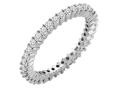 0.97 carat diamond all around alliance in 750 18 K white gold