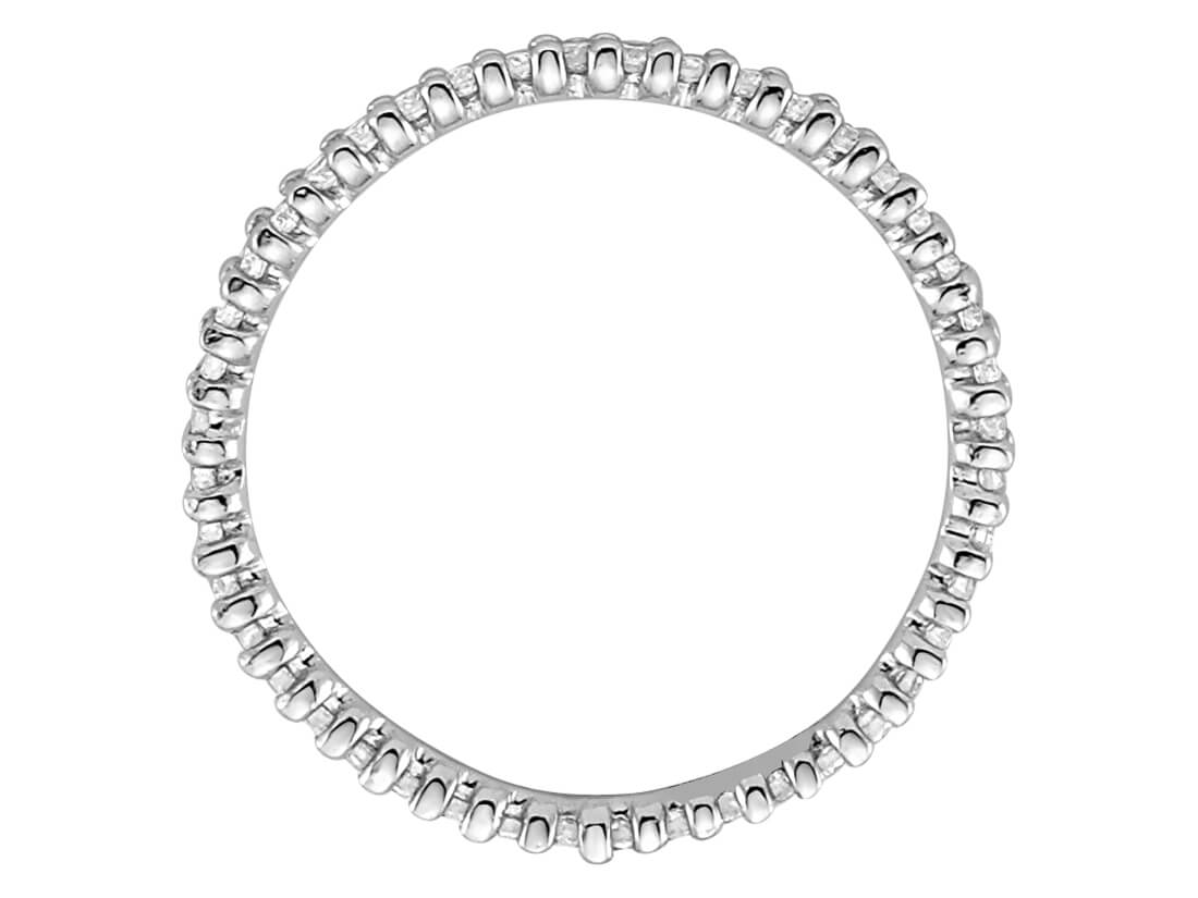 0,50 Karat Diamant rundum Allianz in 585er 14 K Weißgold - handgefertigter Diamantschmuck aus Feingold | Sirius Diamant