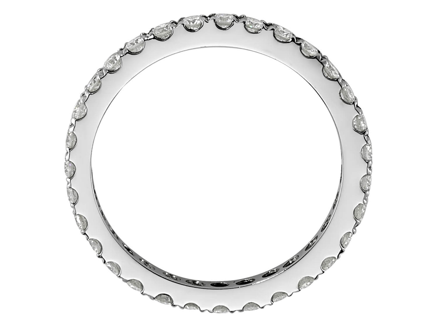 0.82 carat diamond all around alliance in 585 14 K white gold