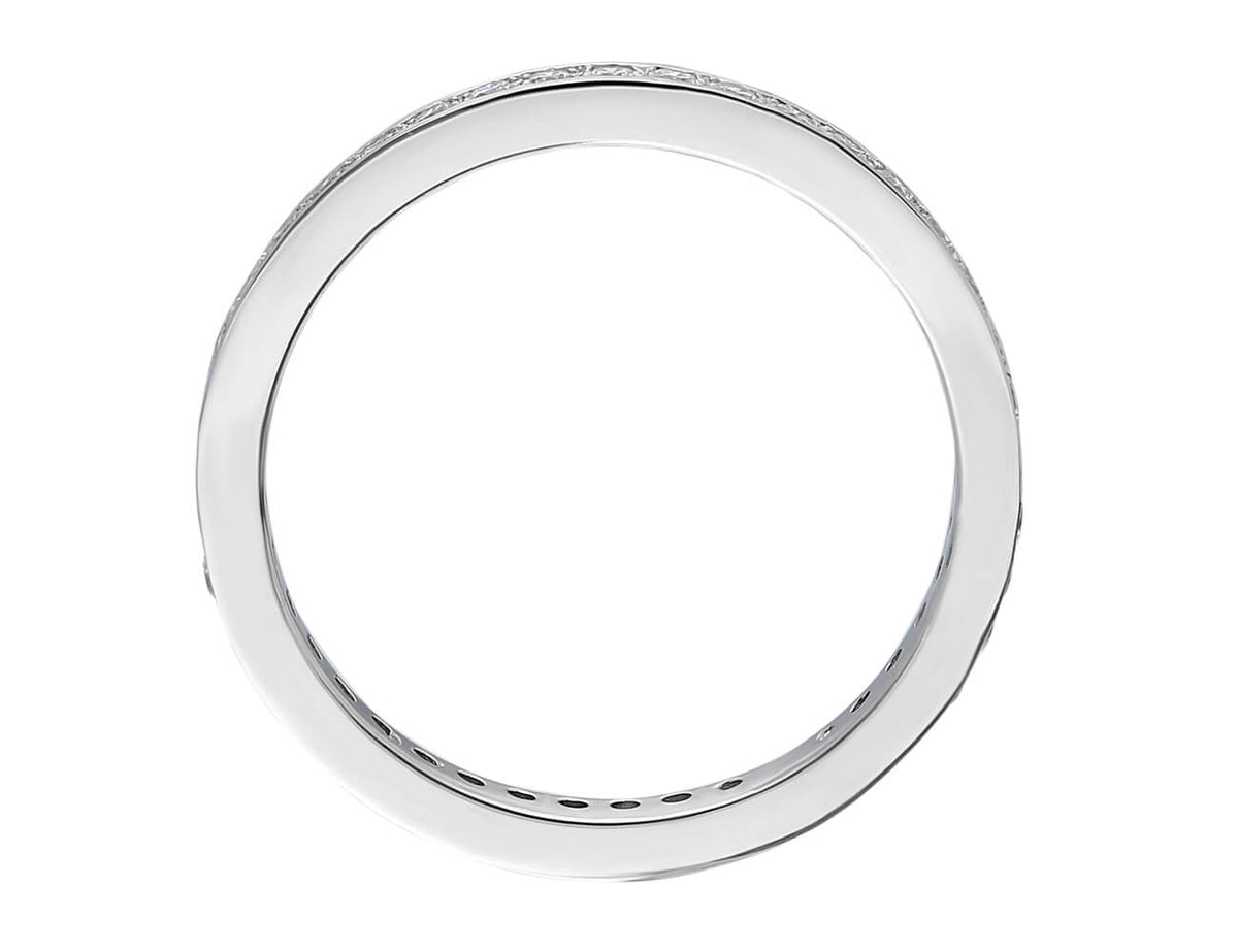 0,44 Karat Diamant Rundum Allianz in 585er 14 K Weißgold - handgefertigter Diamantschmuck aus Feingold | Sirius Diamant