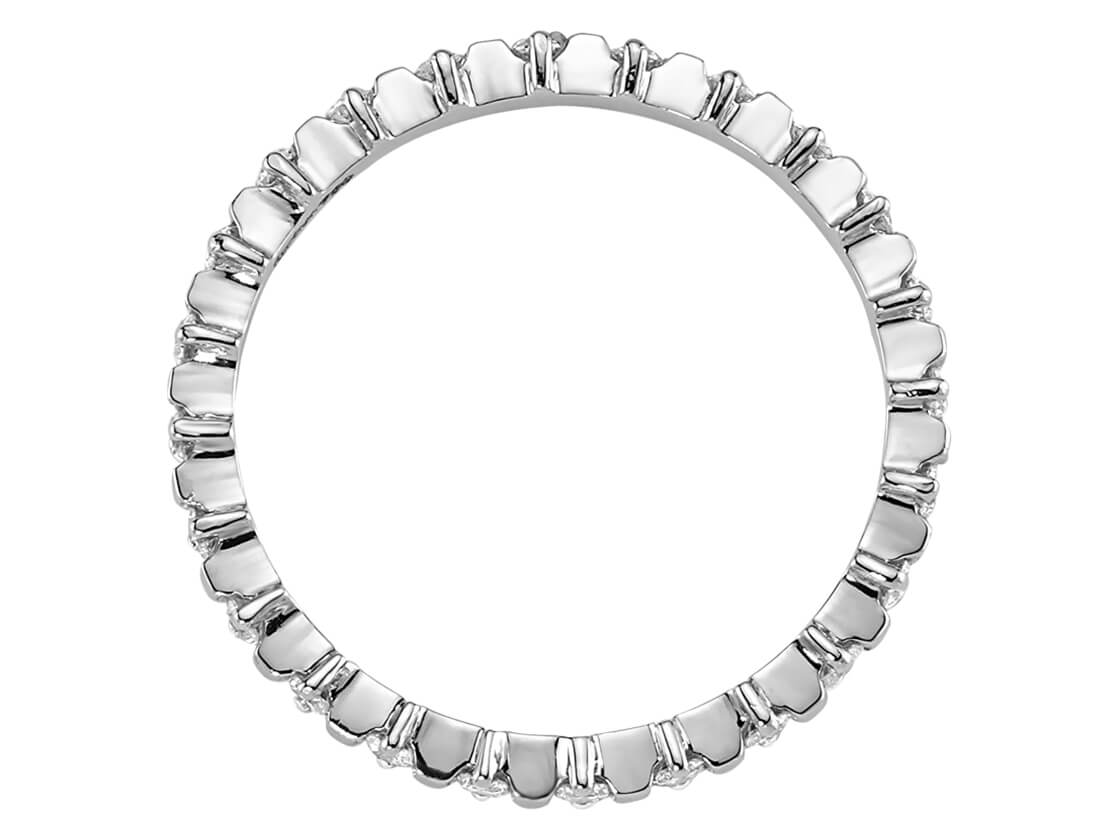 0,40 Karat Diamant rundum Allianz in 585er 14 Karat Weißgold - handgefertigter Diamantschmuck aus Feingold | Sirius Diamant