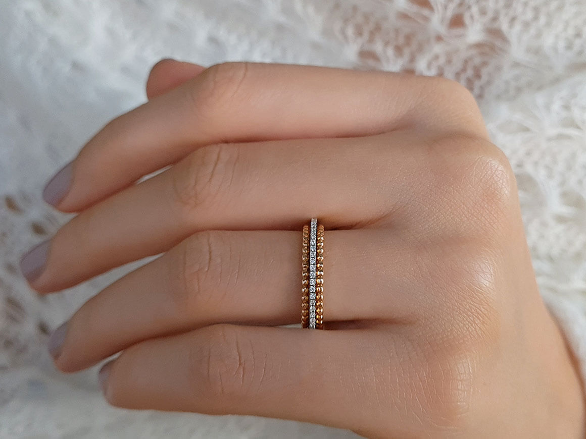 Bague Tamtur en diamant de 0,21 carat