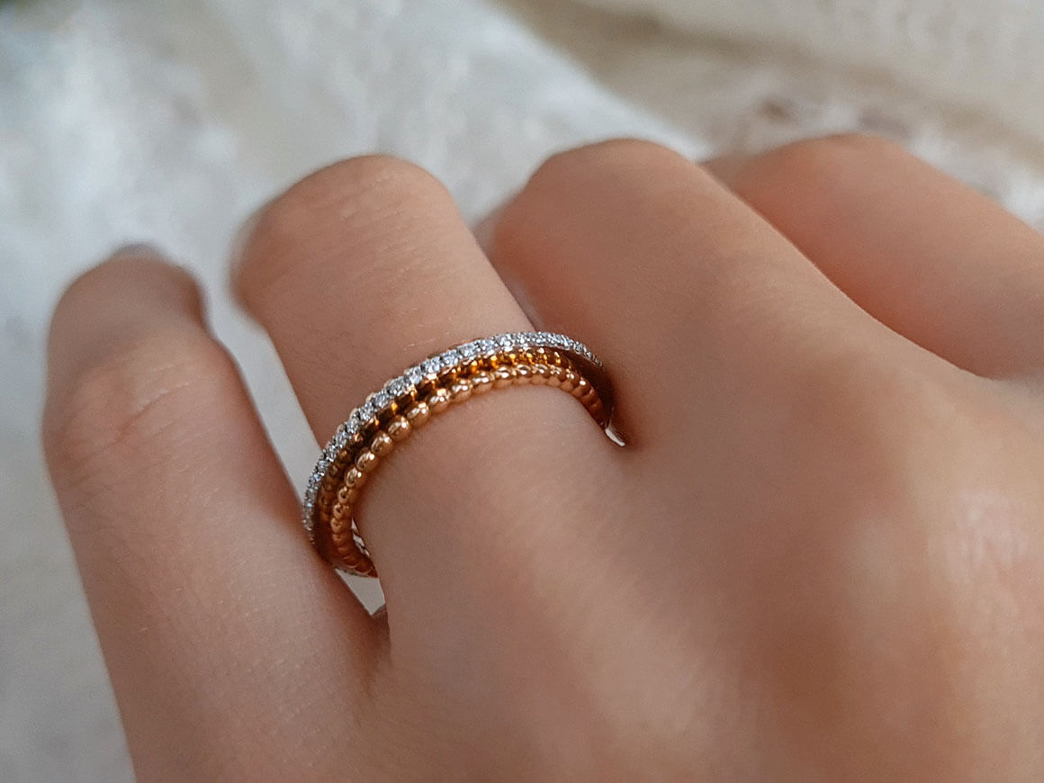 0.21 carat diamond tamtur ring