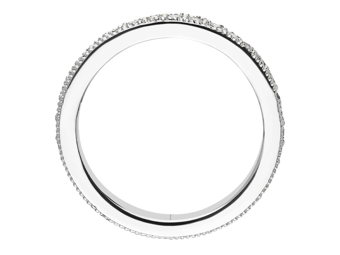0,64 Karat Diamant Rundum Allianz - handgefertigter Diamantschmuck aus Feingold | Sirius Diamant
