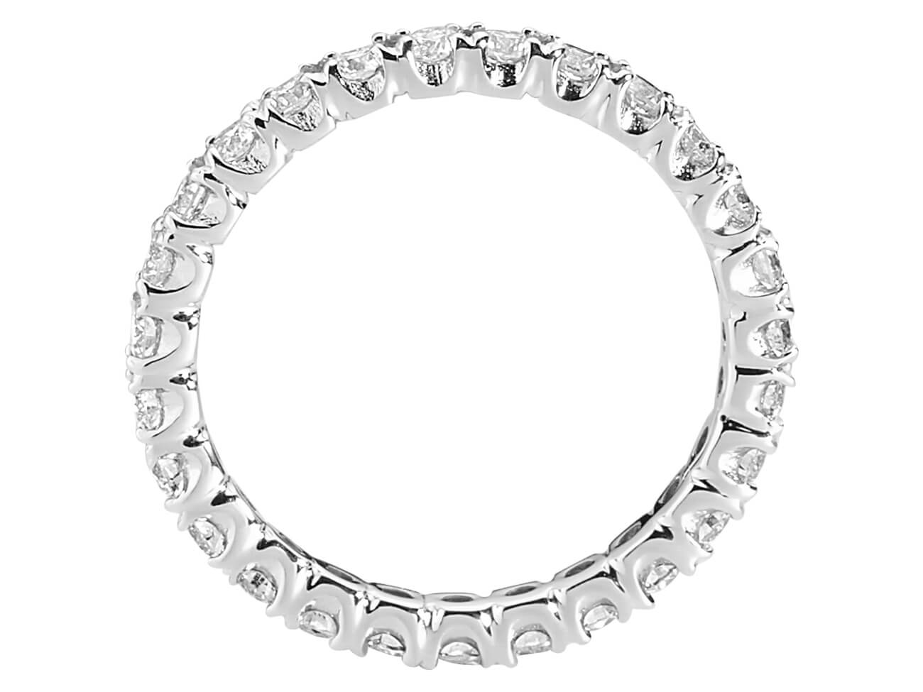 1,21 Karat Diamant rundum Allianz Ring - handgefertigter Diamantschmuck aus Feingold | Sirius Diamant