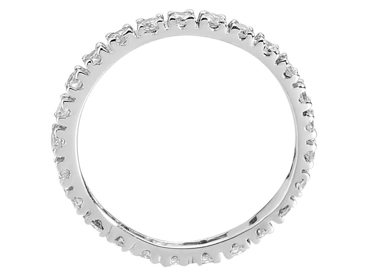 0,45 Carat Diamant Rundum Allianz in 585 14 Karat Weißgold - handgefertigter Diamantschmuck aus Feingold | Sirius Diamant