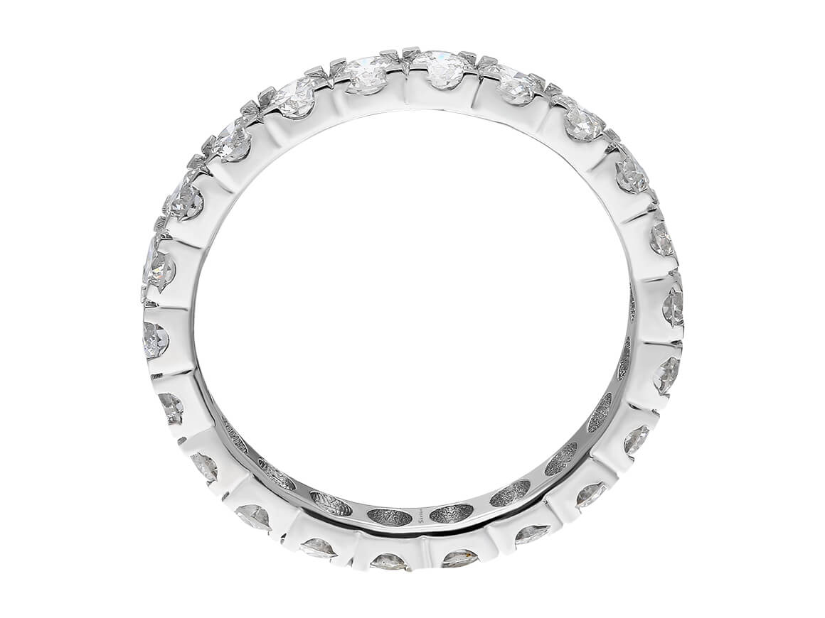 Insgesamt 1,68 Karat Diamant Rundum Allianz - handgefertigter Diamantschmuck aus Feingold | Sirius Diamant