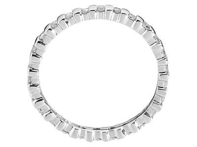 0.45 carat all-around diamond alliance ring 585 14K white gold