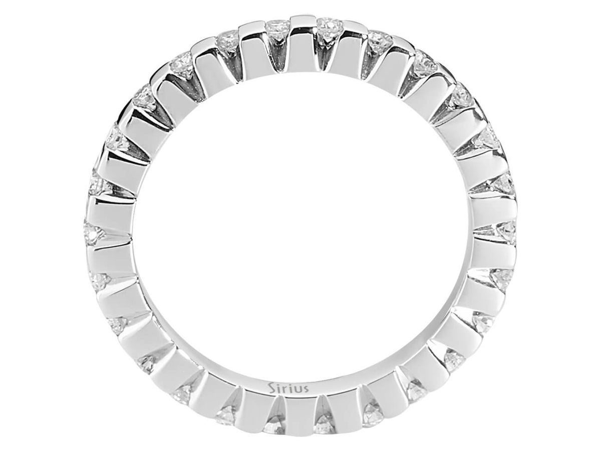 0,75 Karat Diamant rundum Allianz - handgefertigter Diamantschmuck aus Feingold | Sirius Diamant