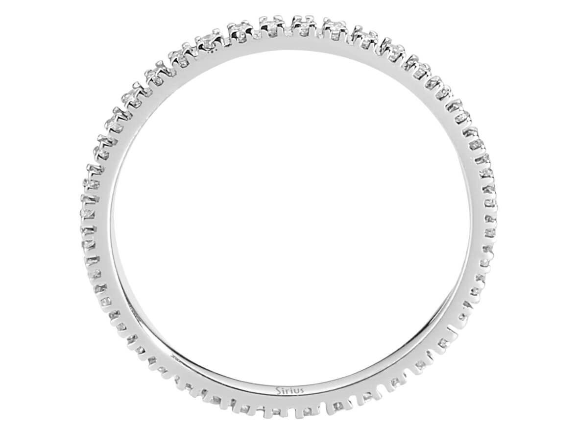 0,25 Carat Diamant rundum Allianz - handgefertigter Diamantschmuck aus Feingold | Sirius Diamant