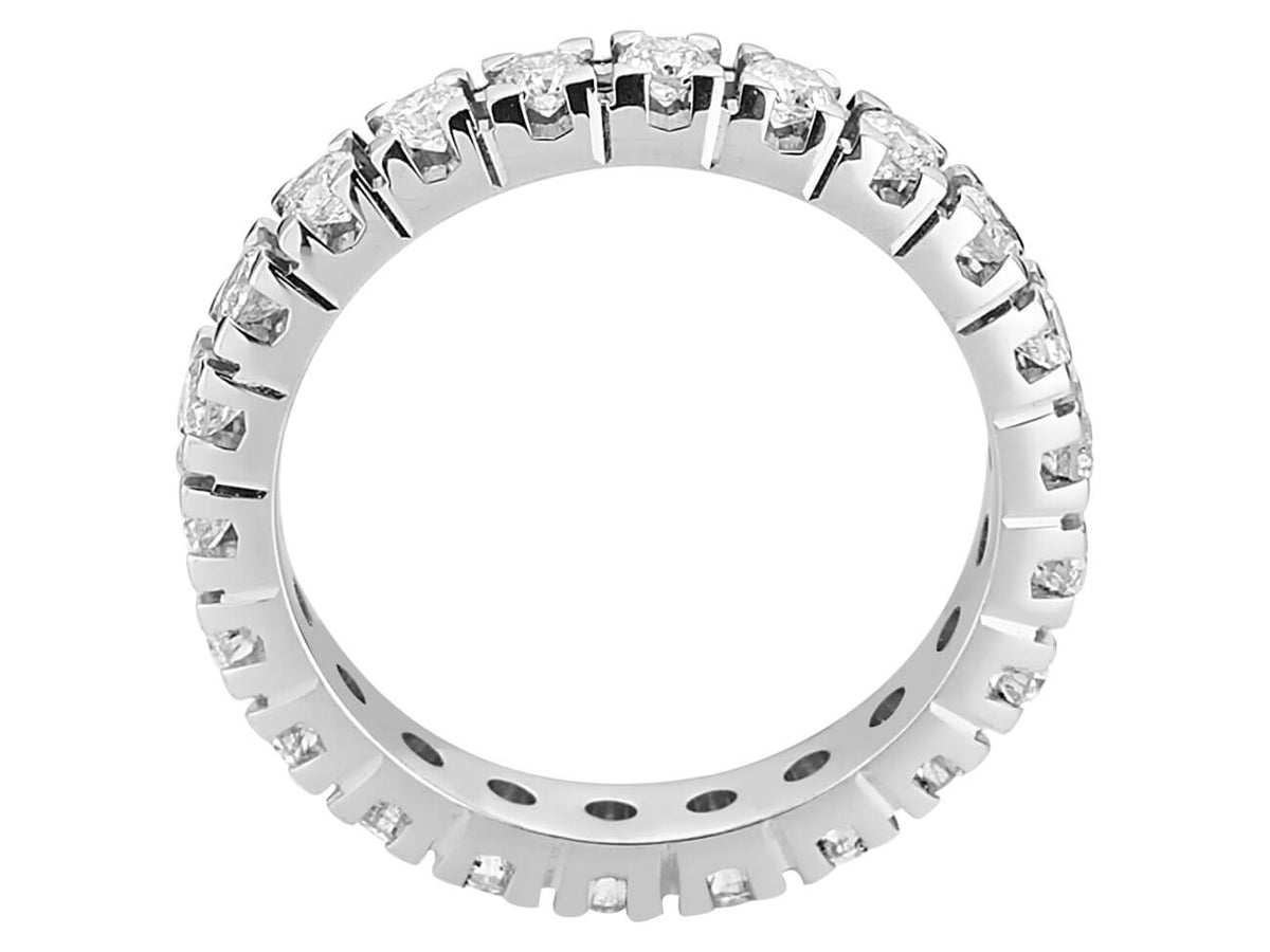 1,76 Karat Diamant rundum Allianz - handgefertigter Diamantschmuck aus Feingold | Sirius Diamant