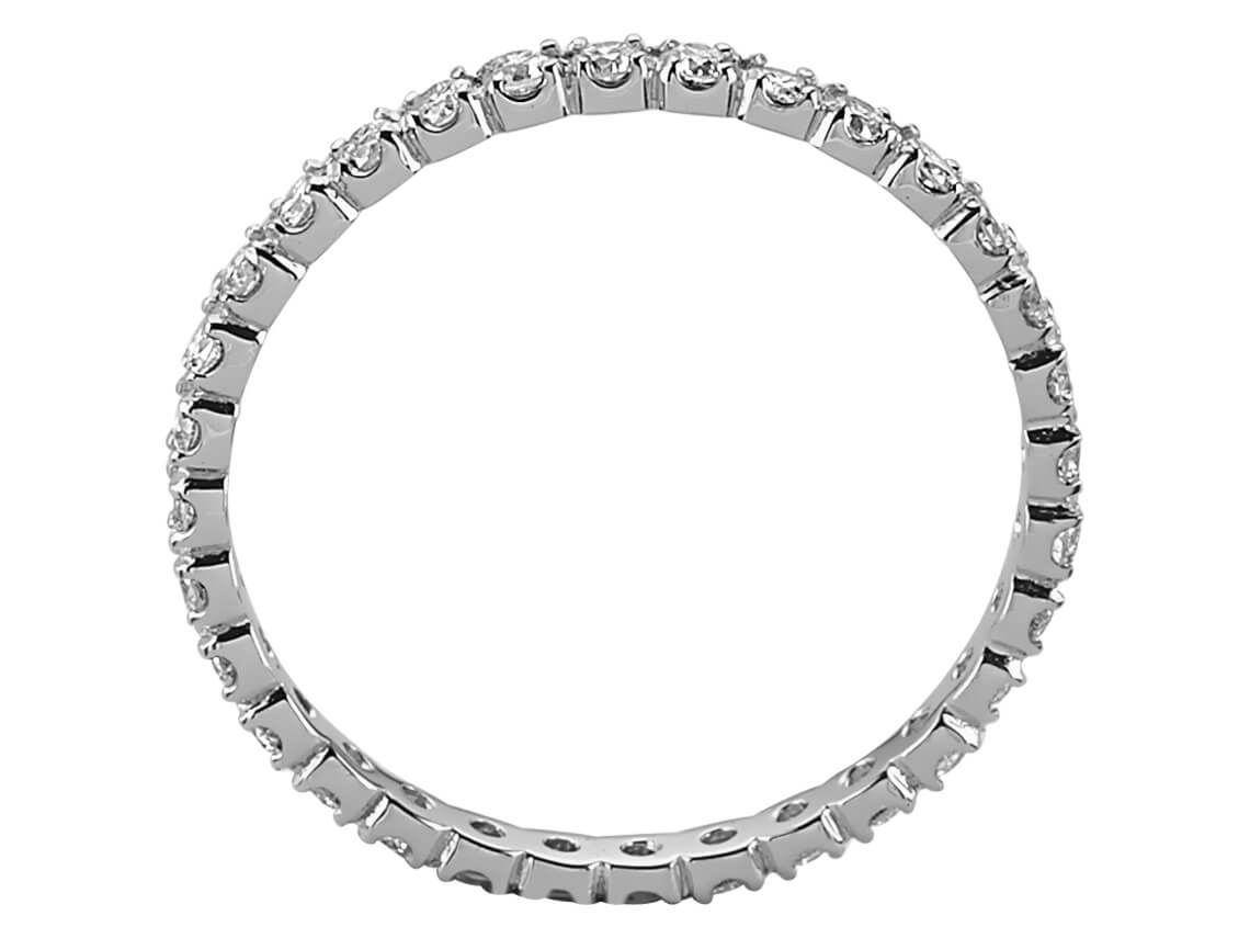0,61 Karat Diamant rundum Allianz - handgefertigter Diamantschmuck aus Feingold | Sirius Diamant