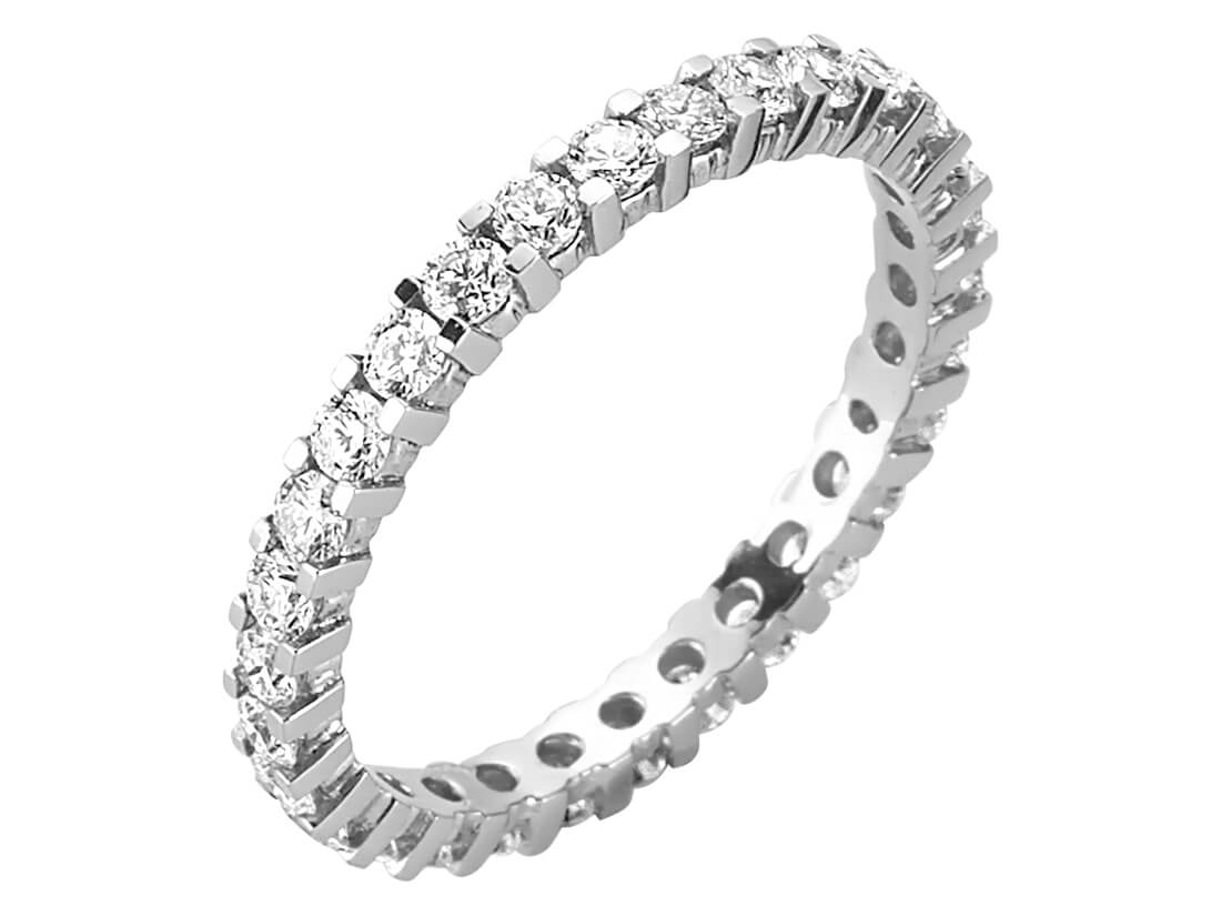 F Color 1.05 Carat Diamond Tamtur Ring