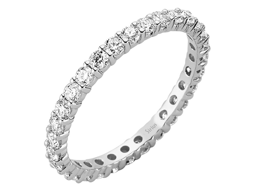 G-Farbe 1,05 Karat Diamant-Tamtur-Ring - handgefertigter Diamantschmuck aus Feingold | Sirius Diamant