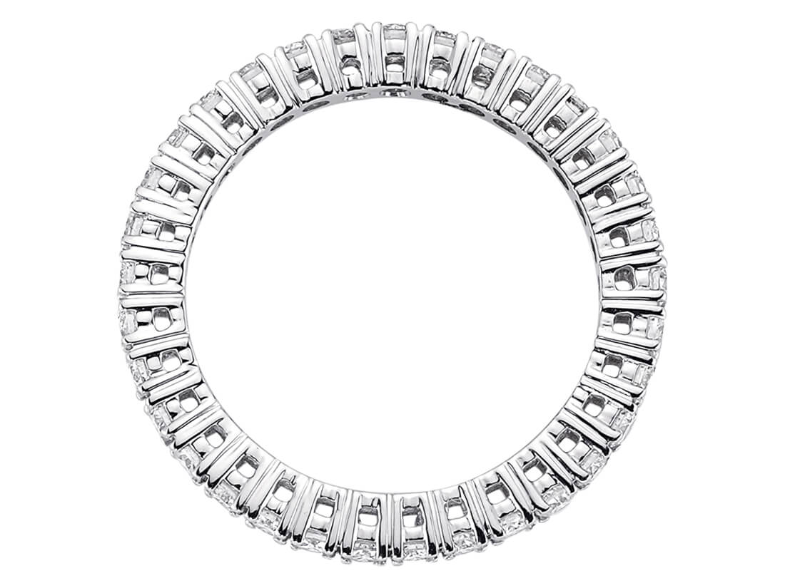 1 Karat Diamant rundum Allianz - handgefertigter Diamantschmuck aus Feingold | Sirius Diamant
