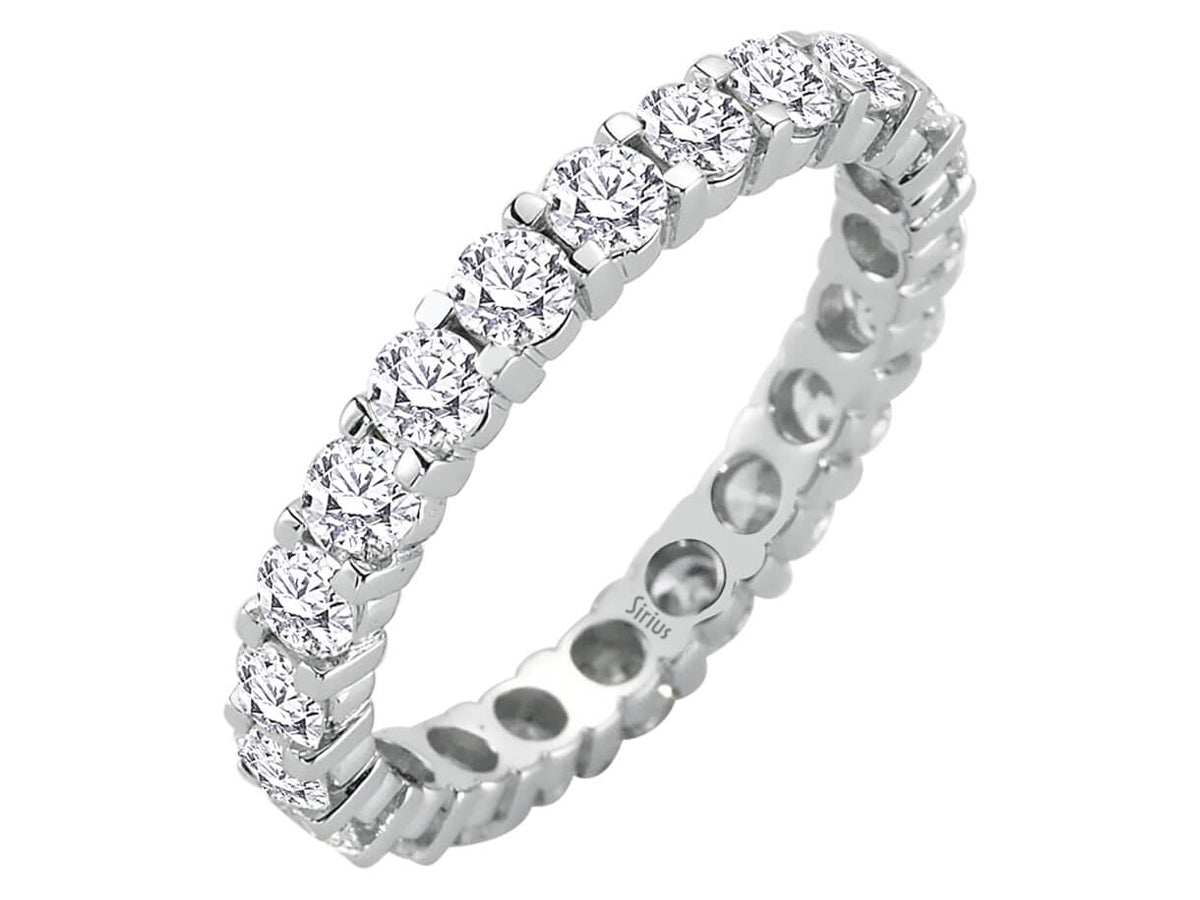 2,05 Karat Diamant rundum Allianz - handgefertigter Diamantschmuck aus Feingold | Sirius Diamant