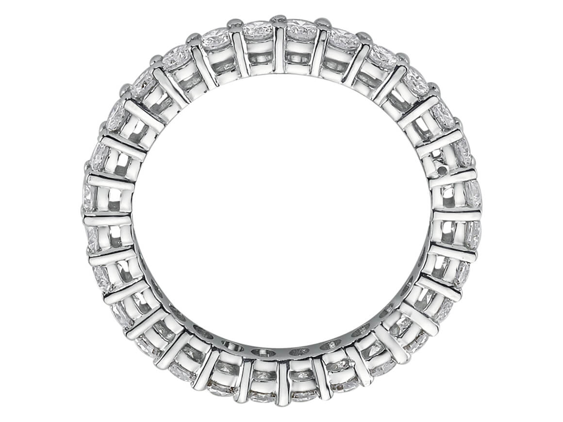 1,64 Karat Diamant rundum Allianz - handgefertigter Diamantschmuck aus Feingold | Sirius Diamant