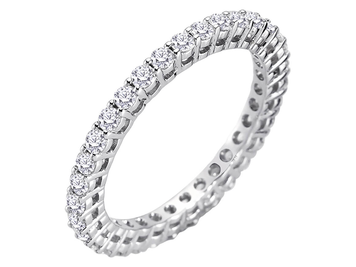 1,00 Karat Diamant rundum Allianz - handgefertigter Diamantschmuck aus Feingold | Sirius Diamant