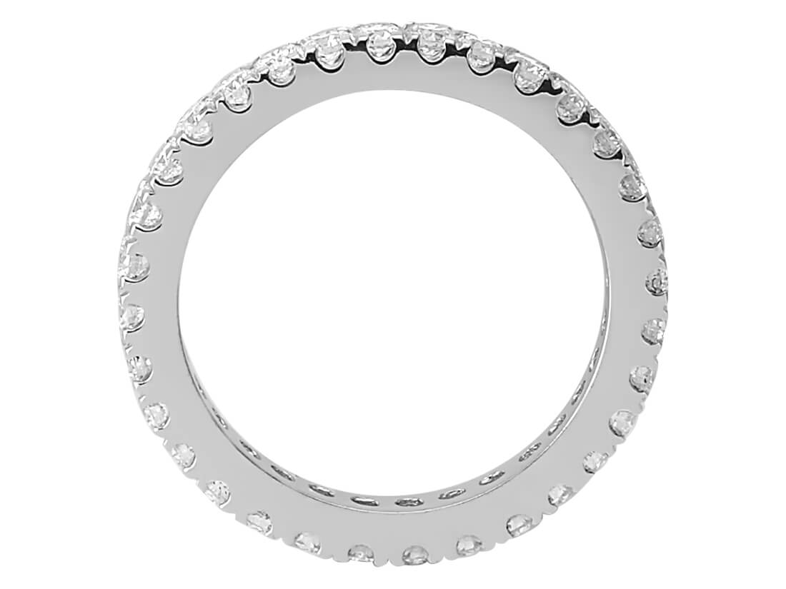 1,13 Karat Diamant rundum Allianz - handgefertigter Diamantschmuck aus Feingold | Sirius Diamant
