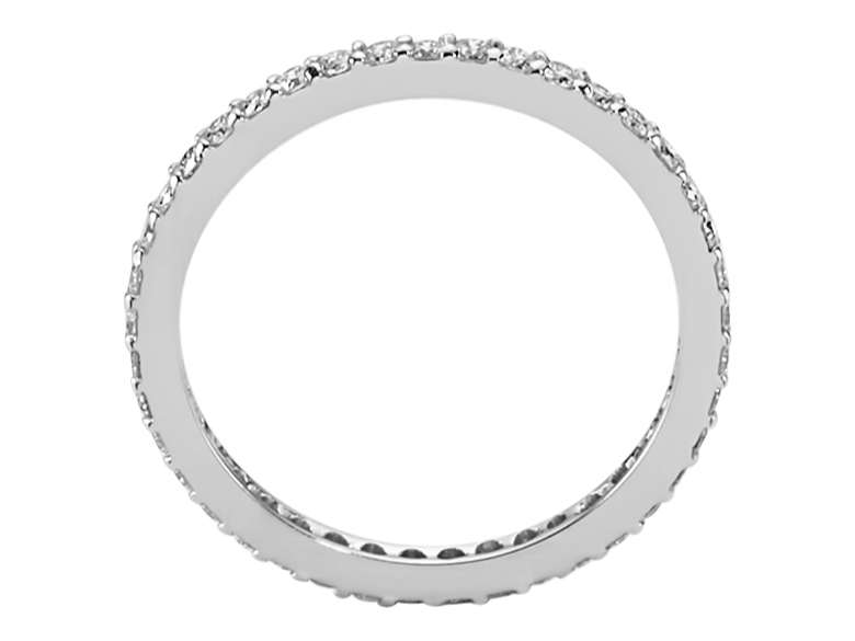 0,45 Karat Diamant rundum Diamantring Allianz - handgefertigter Diamantschmuck aus Feingold | Sirius Diamant