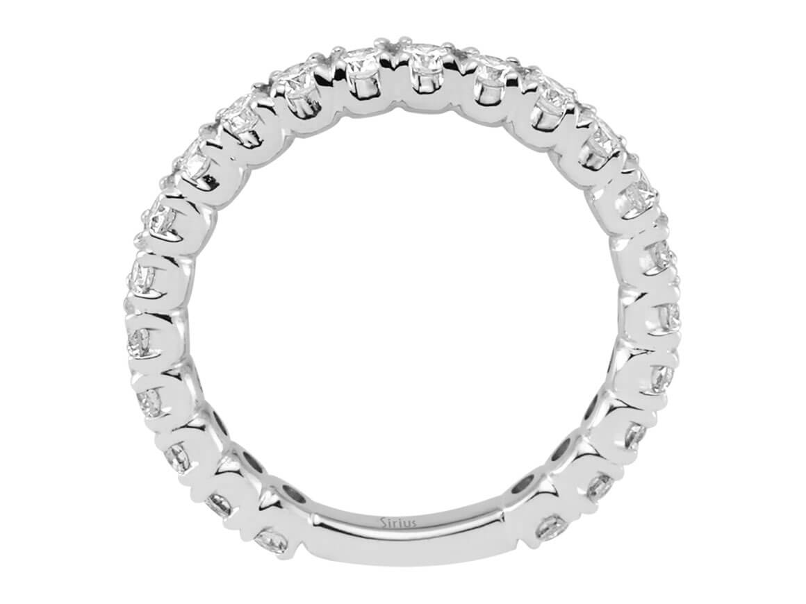 1,05 Karat Diamant rundum Allianz – handgefertigter Diamantschmuck aus Feingold | Sirius Diamant