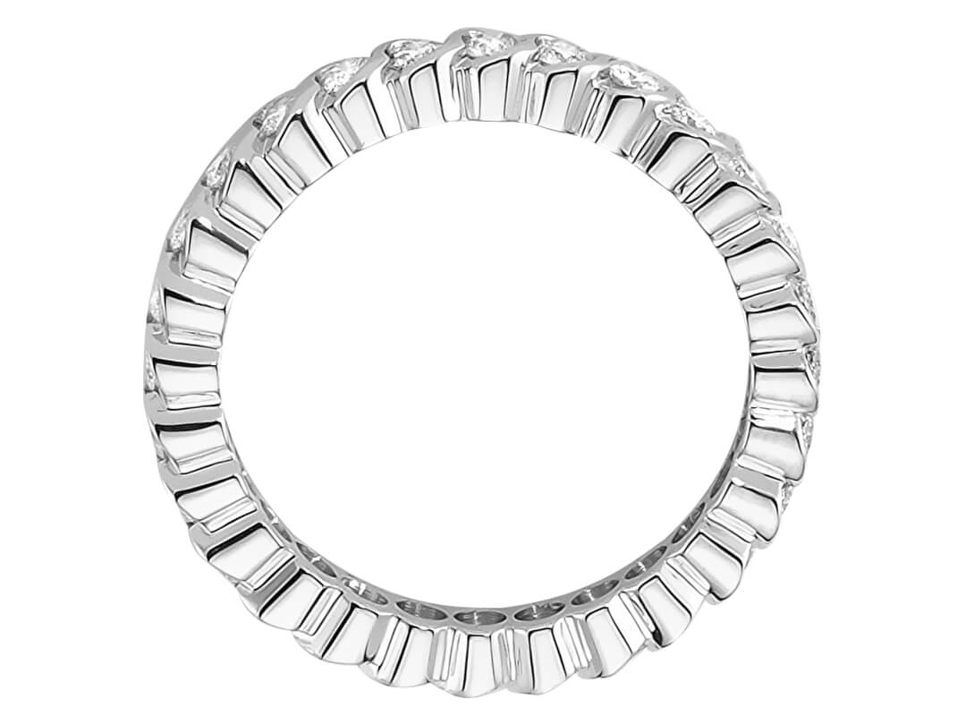 0,80 Gesamtkarat Diamant rundum Allianz - handgefertigter Diamantschmuck aus Feingold | Sirius Diamant