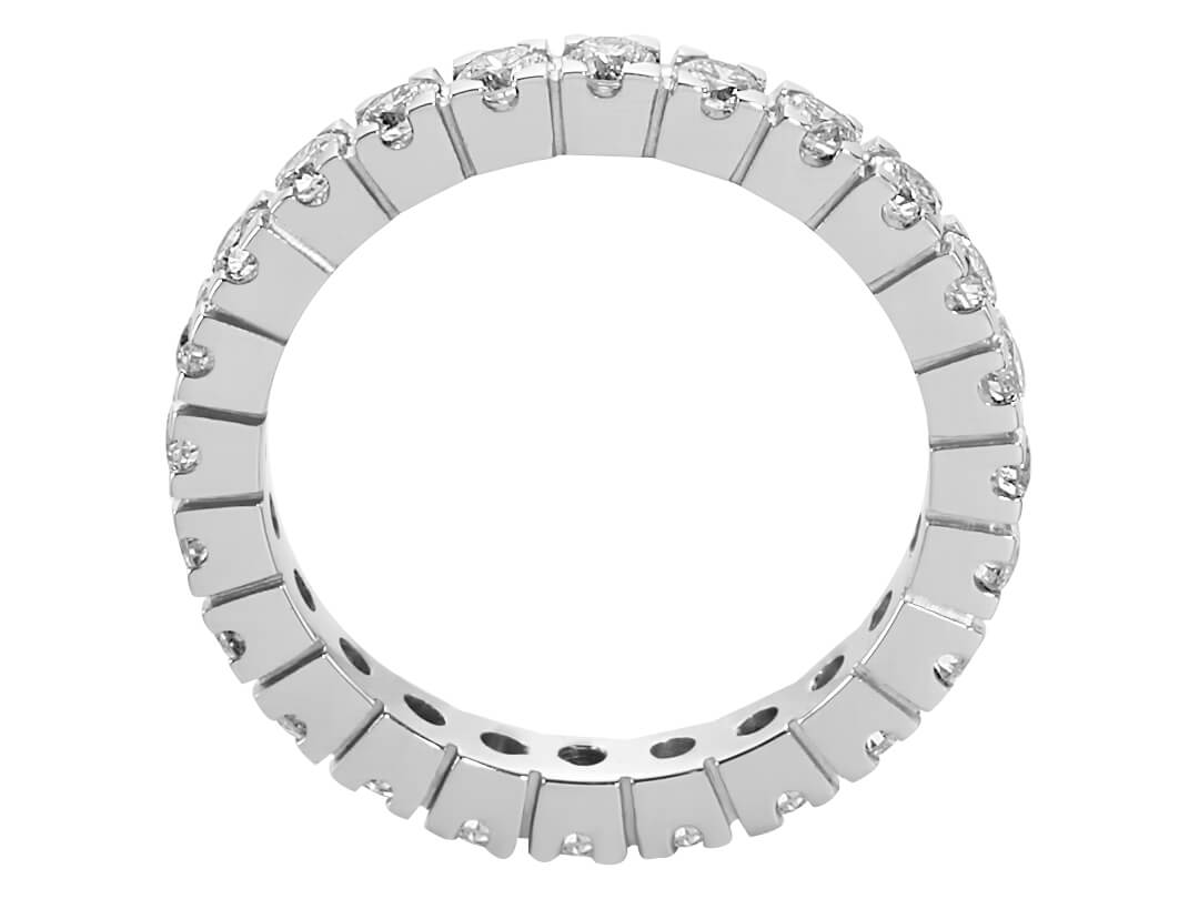 1,40 Karat Diamant rundum Allianz - handgefertigter Diamantschmuck aus Feingold | Sirius Diamant