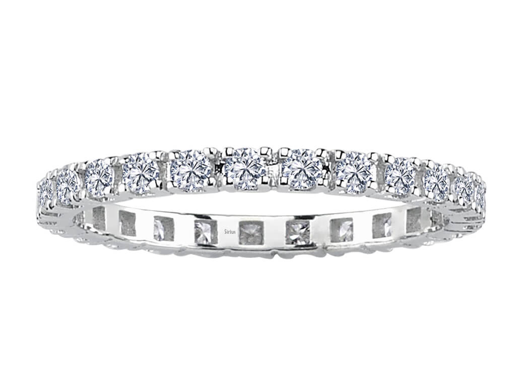 0,67 Karat rundum Diamant Allianz - handgefertigter Diamantschmuck aus Feingold | Sirius Diamant