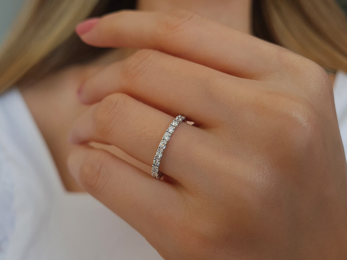 Alliance en diamants de 0,67 carat 