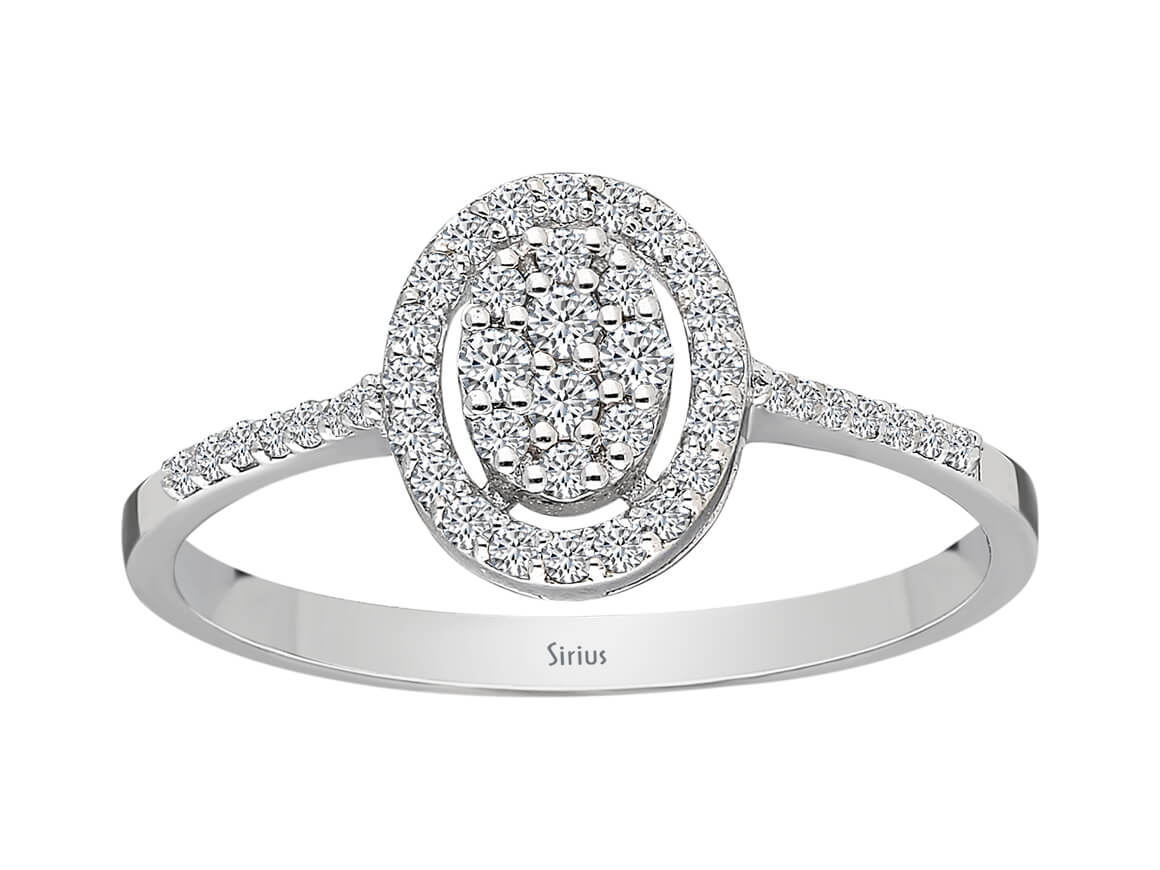 0,26 Karat Diamant Alya Ring - handgefertigter Diamantschmuck aus Feingold | Sirius Diamant