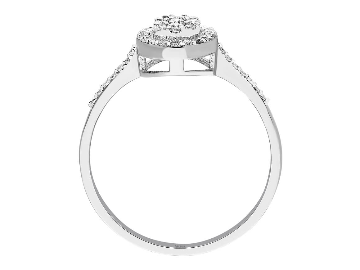 0,26 Karat Diamant Alya Ring - handgefertigter Diamantschmuck aus Feingold | Sirius Diamant